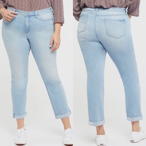 NWT NYDJ Plus Sheri Slim Ankle Jeans in Northstar - Picture 1 of 9